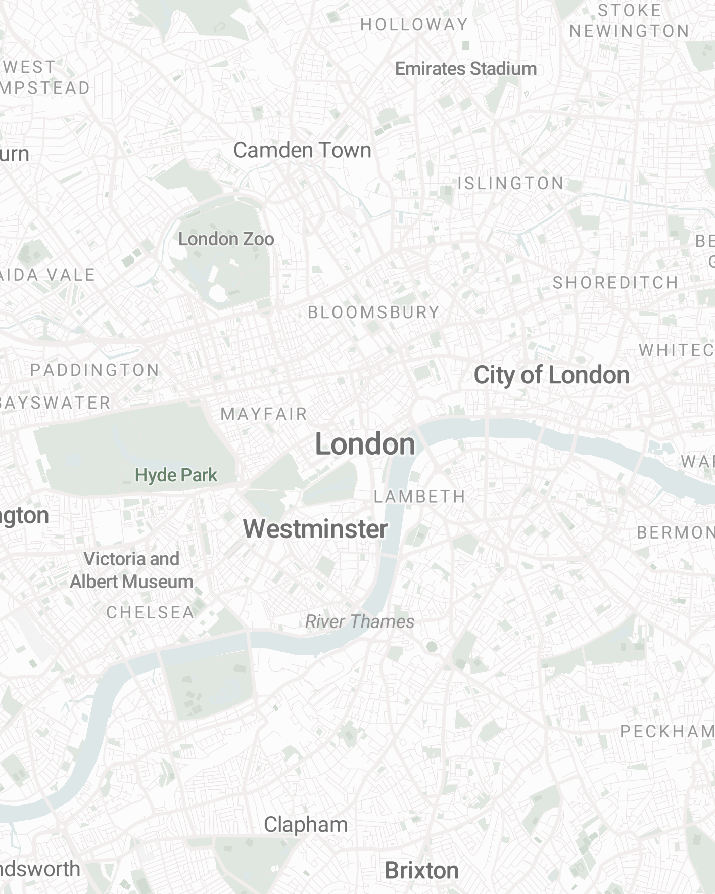 Carte de Londres