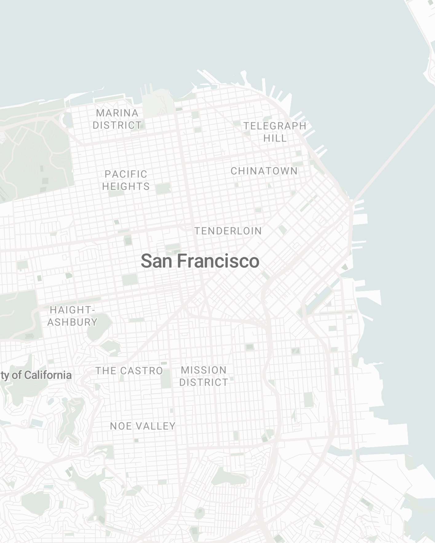Stadtplan von San Francisco
